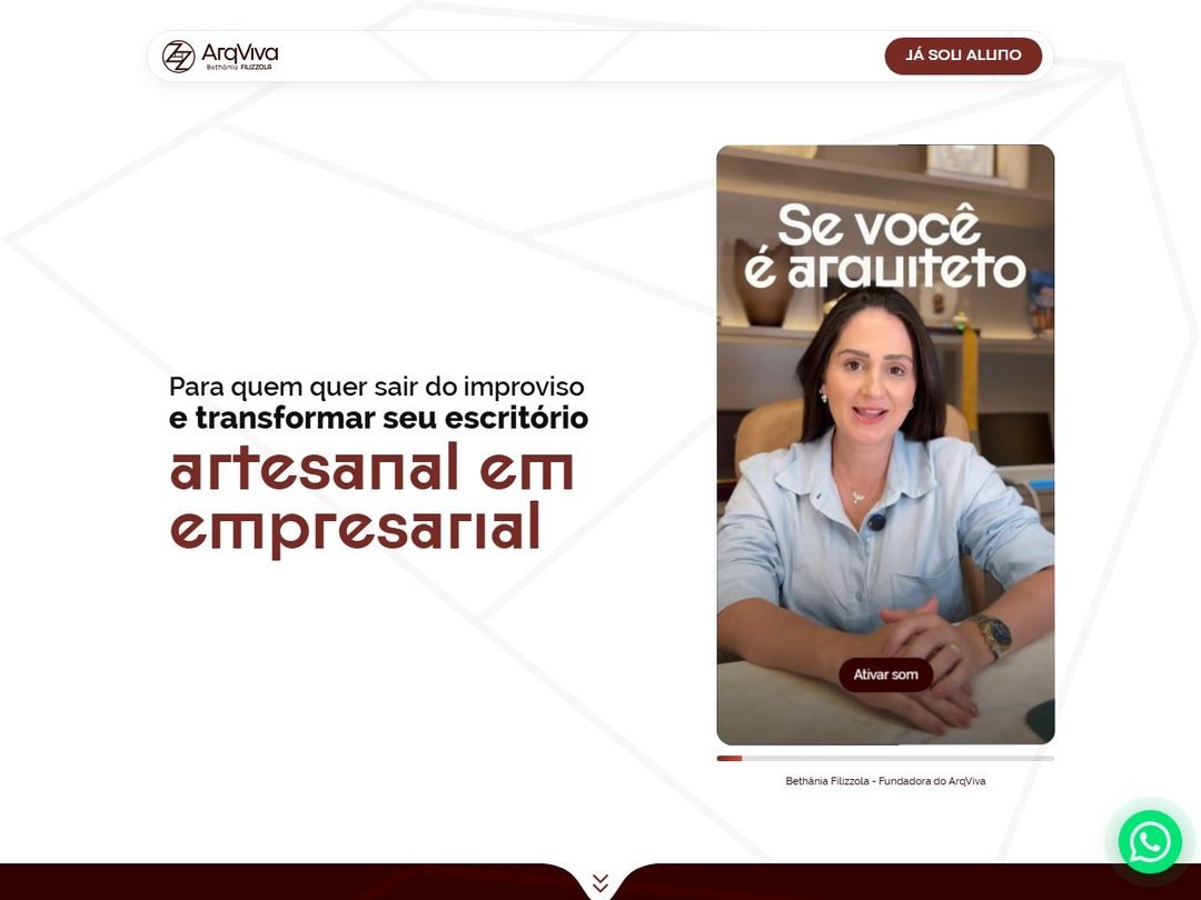 Página inicial do projeto ArqViva · Arquitetando Processos