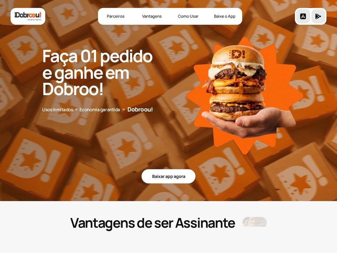 Página inicial do projeto Dobroou
