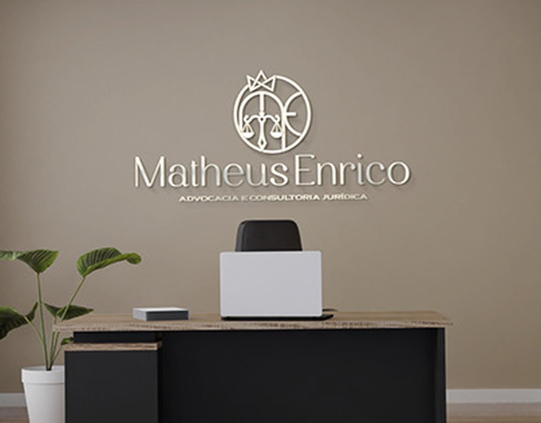 Projeto de identidade visual Matheus Enrico Advocacia