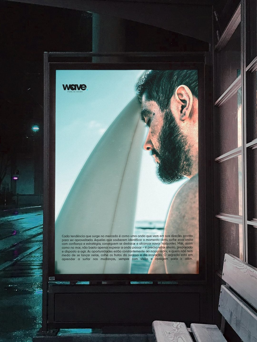 Projeto de identidade visual Wave Publicidade