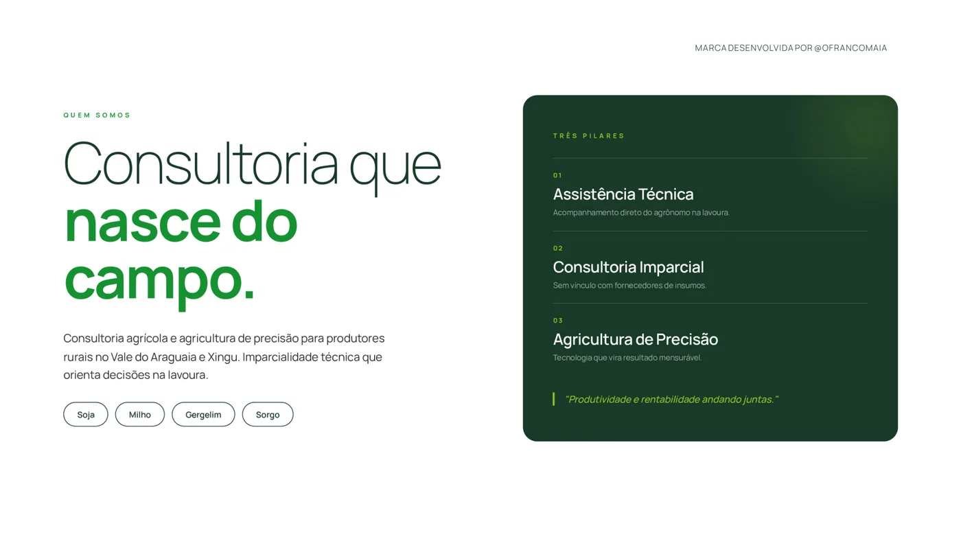 Araguaia Consult, apresentação da marca, parte 24