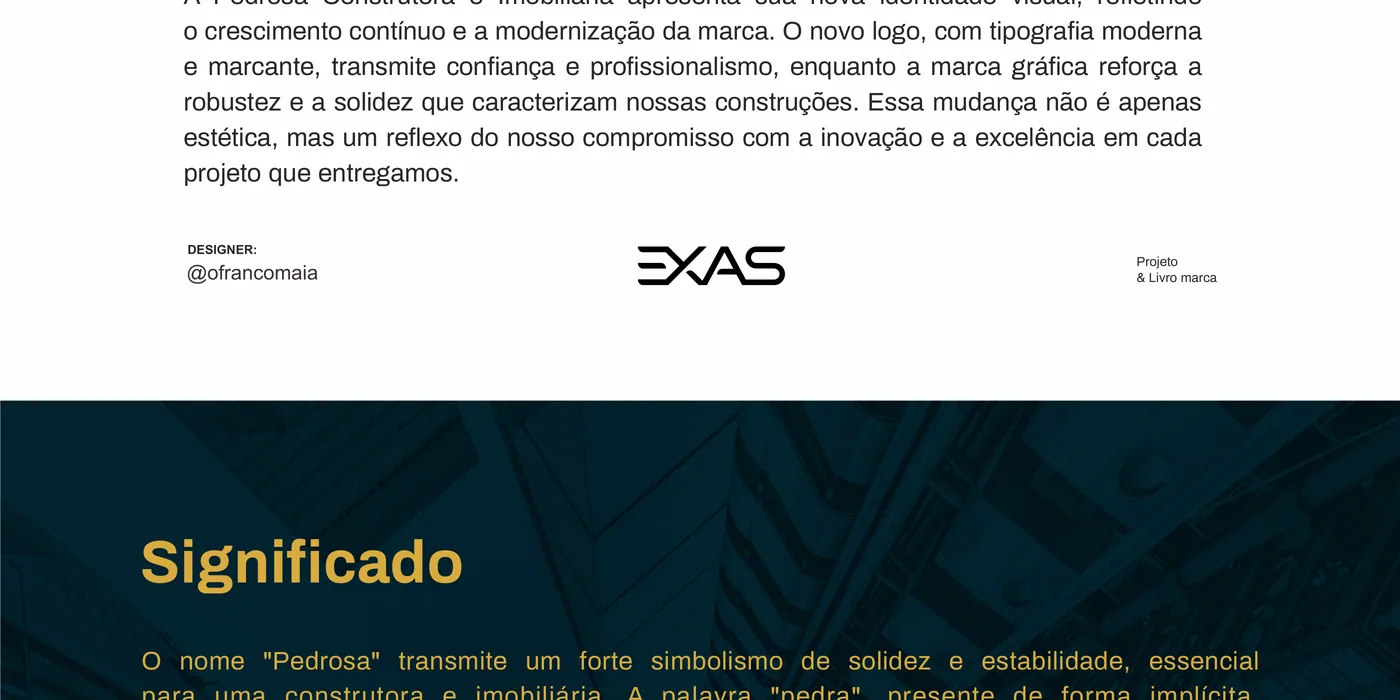 Pedrosa, apresentação da marca, parte 3